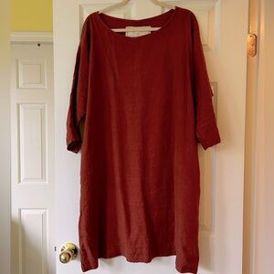 Not Perfect Linen Dress M/L